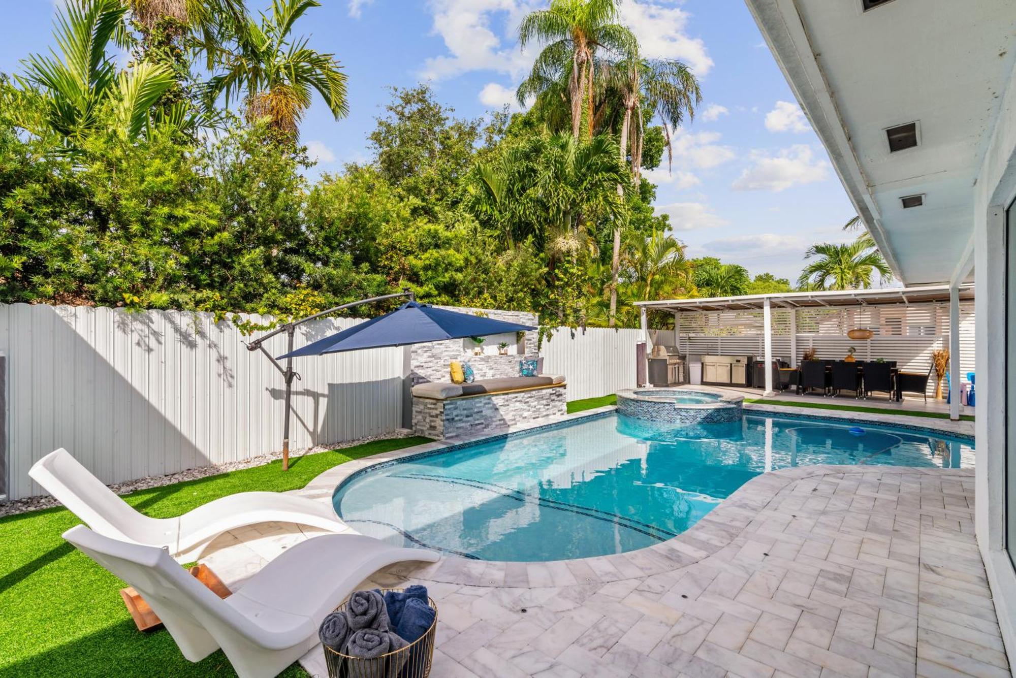 Miami Luxury House W Heated Pool & Jacuzzi 빌라 외부 사진