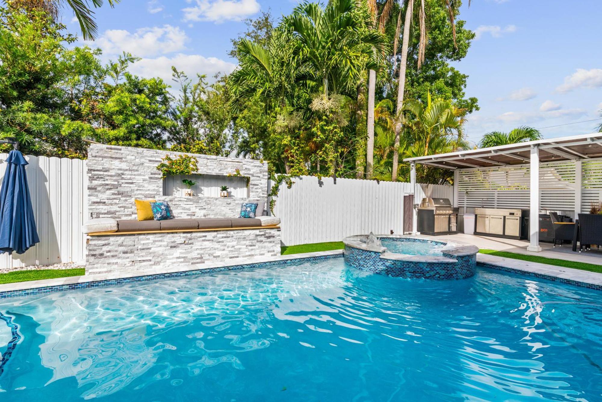 Miami Luxury House W Heated Pool & Jacuzzi 빌라 외부 사진