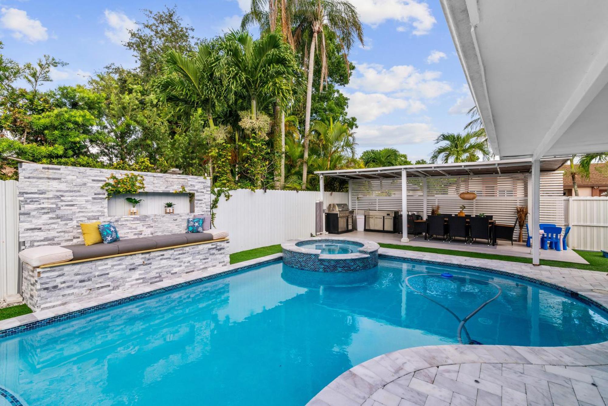 Miami Luxury House W Heated Pool & Jacuzzi 빌라 외부 사진